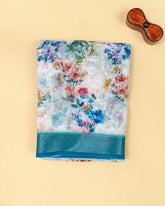 SC3505 - Linen With Sparkling Stone Over Body And Silver Border